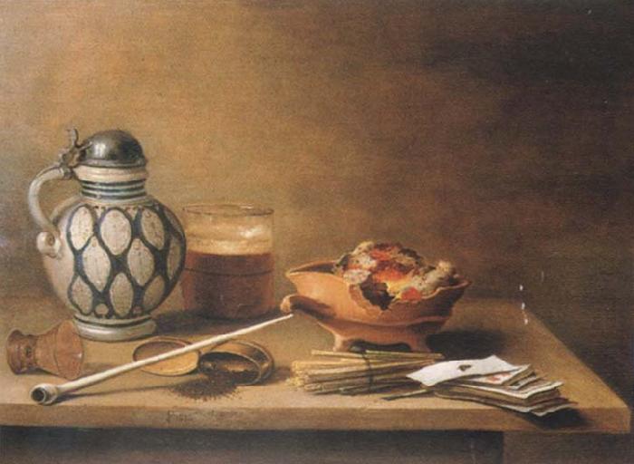 Pieter Claesz Style life with stein
